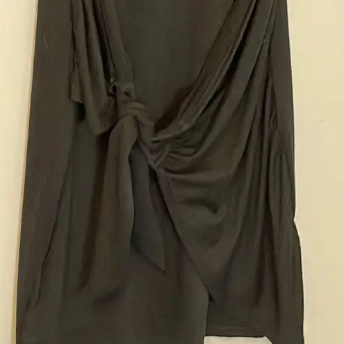 Lillusory Women's Tie Knot Dress Tank Sleeveless Midi Party Flowy Black Medium