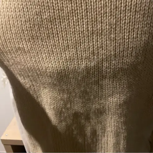 2000s vintage style indie sleaze cream faux fur vest Tan Size M