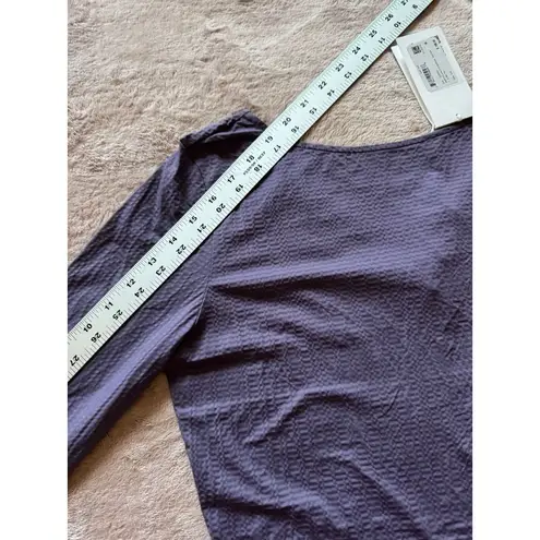 Hugo Boss Women's Jersey 515 Med Purple V-Neck 3/4 Sleeve Size M NWT