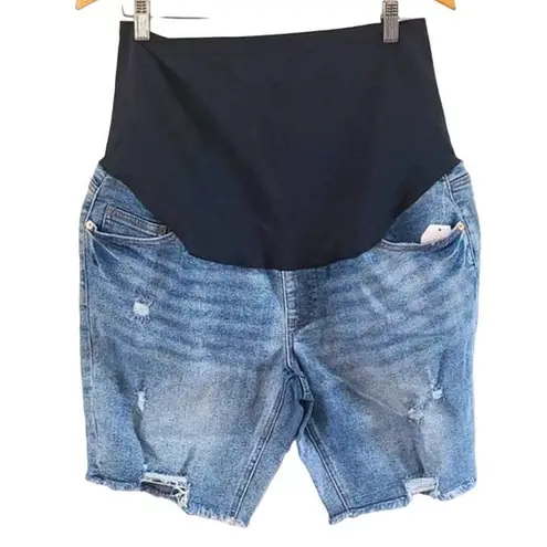 Time and Tru Maternity Bermuda Shorts with Full Panel