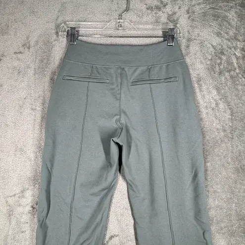 Athleta  Pants Women 2‎ Petite Gray Sage Green Eastbound Straight Pant Athleisure