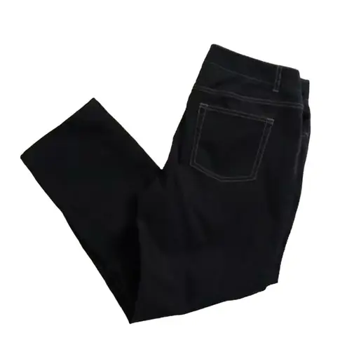 Tahari stretchy ankle Capri jeans Women’s Size 8 Dark Rinse
