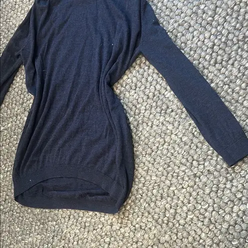 COS  100% Merino Wool Navy Cowl Neck Oversized Sweater Size Medium - Image 4