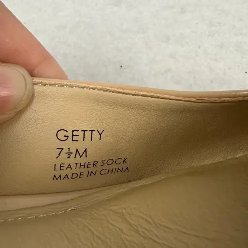 Liverpool Getty Slingback Block Heels Square Toe Dress Shoes Beige Women's 7.5M