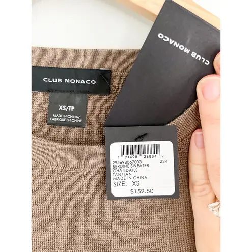 Club Monaco | Berdine Sweater | "Fox" Tan and white | Sz XS | NWT