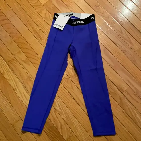 Ivy Park NWT low rise sculpted legging 3/4 length blue XS