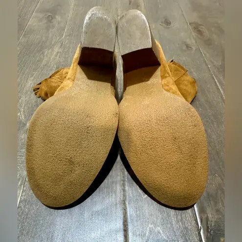 Crown Vintage Suede Ankle Boots Women’s Size 10M Brown Tassel Pull