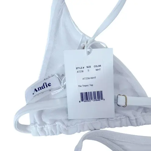 Andie Swim × Demi Moore Tropez White Swimsuit 2 Piece Top and Bottom Set NWT