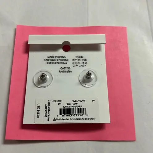 Kate Spade NWT  rhinestone daisy earrings