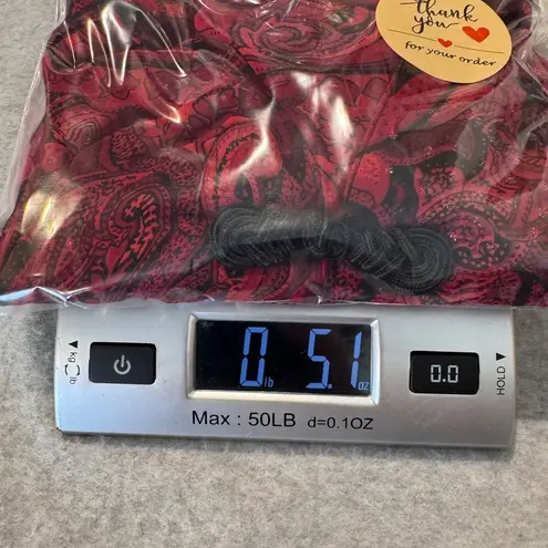 Vintage Y2K Sara Michelle Sheer Whimsigoth Vamp Paisley Blouse Red Black 3X