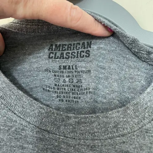 Negative Ghostrider Top Gun Grey 80s Movie Graphic Tee T