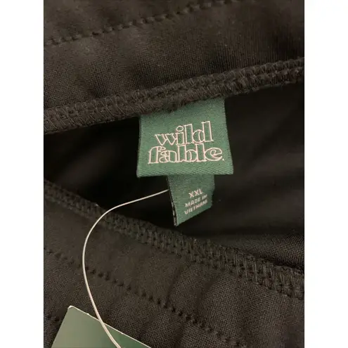 Wild Fable Women's Black Red White High Rise Track Pants Size 4X