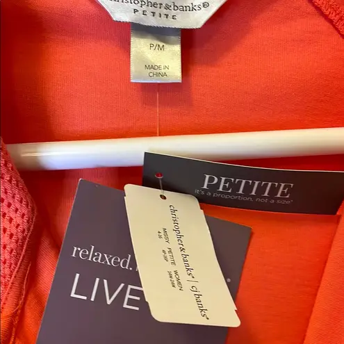 Christopher & Banks Orange Long Sleeve Tee