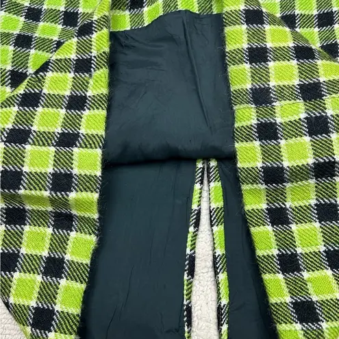 Charles Cooper for Cooper Couture Lime Green Plaid Coat and Dress Set