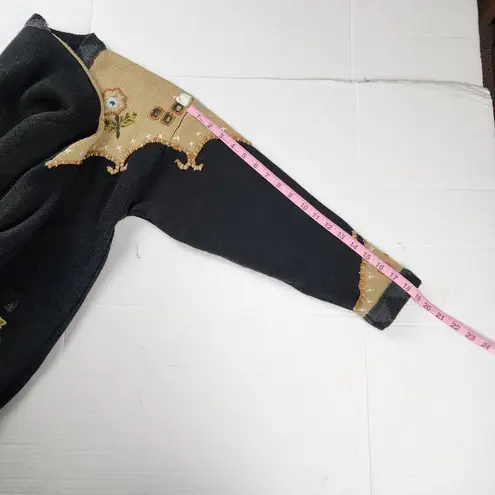 Xpression by deesons Vintage Cardigan Button Front Sweater Size EU 40 (US L) Black