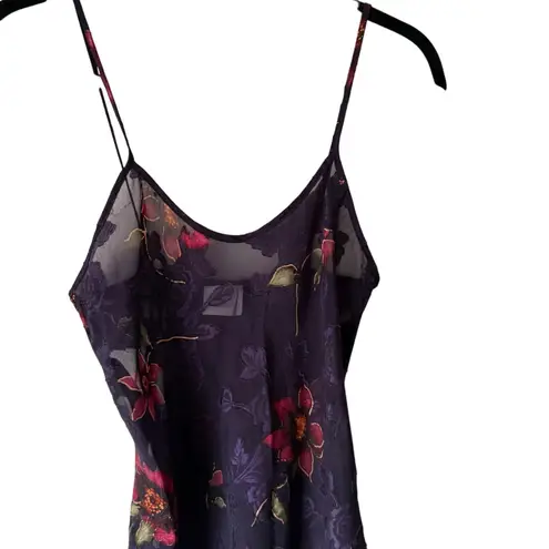 secret treasures Y2k Size Medium Purple Lace Coquette Floral Babydoll Gown