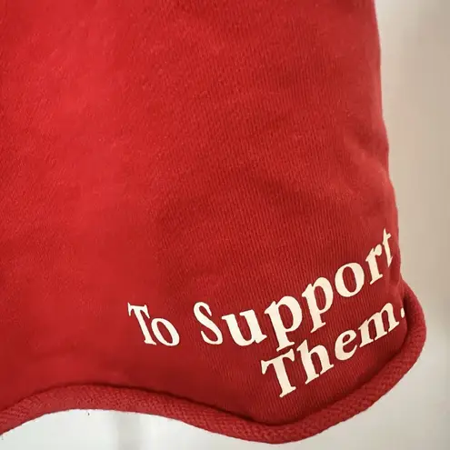 The Mayfair Group Shorts You Don’t Need To Be A Woman To Support Them Size M/L Red Size M