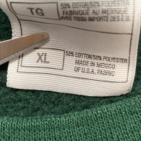 Vintage 90s California Hummingbird Floral Hunter Green Crewneck Sweatshirt XL