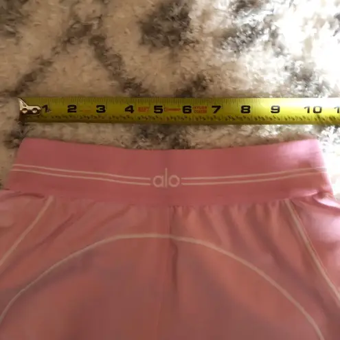 Alo Yoga Airbrush High-Waist Heart Throb Legging Sweet Pink/White XXS