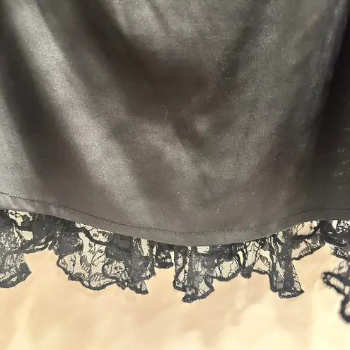 Mix Nouveau Vintage 90s Black Lace Whimsigoth Witchy Fairy Grunge Earthy Skirt Size L