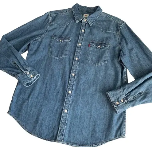 Via Penny Lane Reworked Apparel | Grateful Dead Tie Dye Custom Button Up Shirt Blue Size L