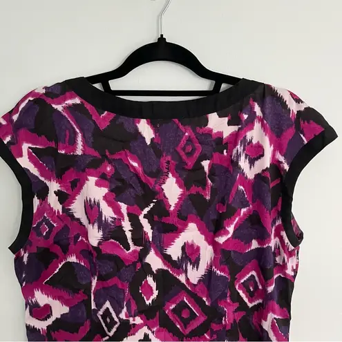 Bob Mackie Wearable Art Beautiful Abstract Colorful Top Size M
