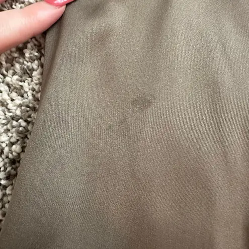 Antonio Melani  gray / taupe silk button front sleeveless top size L