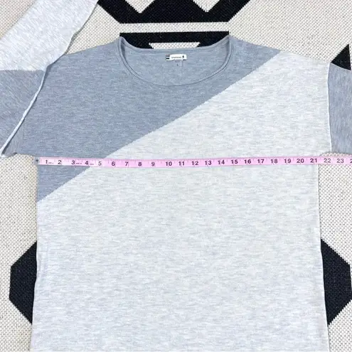 Smartwool Shadow Pine Colorblock Sweater in Gray & Tan Large