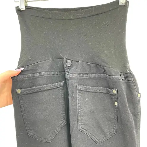 Genetic Denim Secret Fit Belly Maternity Flared Black Jeans Size 28