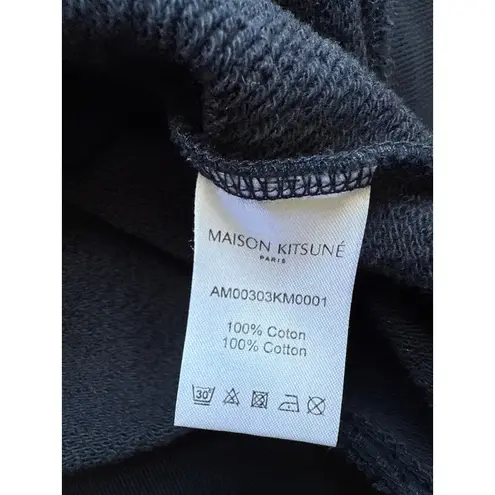 Maison Kitsune Fox Head Patch Classic Navy Sweatshirt Size Large Blue