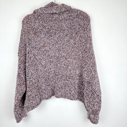 Free People  BFF Cowl Neck Sweater Grape Hyacinth Size S Slouchy OB1032730 - Image 7