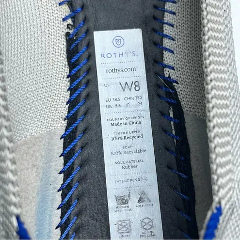 Rothy's ROTHY’S The Flat Round Toe Flax Birdseye Gray Cream Ballet Flats, Size 8