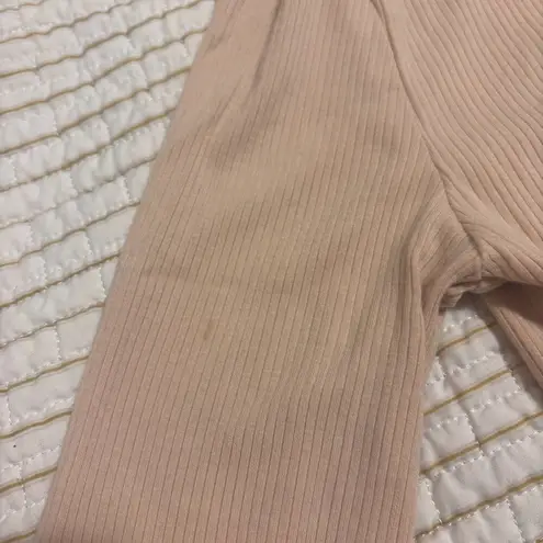 THE UPSIDE Beige Tahnee ribbed stretch