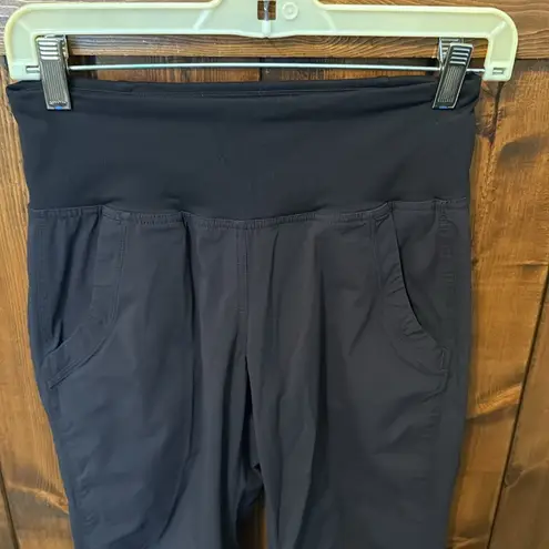 prAna BLACK MID RISE SUMMIT JOGGER PANTS SZ XSmall
