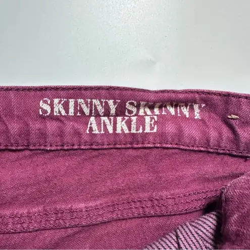 Madewell  Skinny Skinny Ankle Red Skinny Jeans Pants size 30