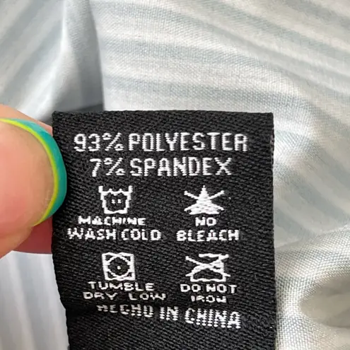 Dixxon Benny triple stripe short sleeve button up shirt Sage green large