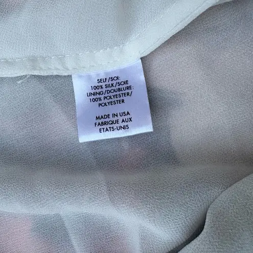 Haute Hippie Silk Rose Print Handkerchief Hem Wrap Floral Midi Dress Size Small