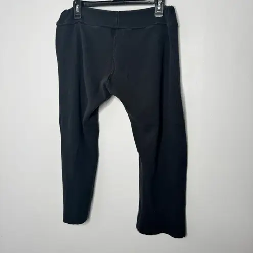 Fitigues waffle net black wide leg pants with drawstring size large