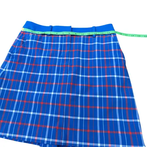 Tory Burch Golf Skort in Red, Blue, White Plaid, Size XS Blue