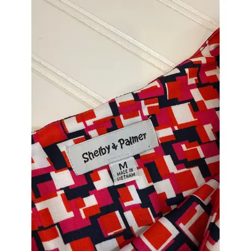 Shelby & Palmer Lily Ruffled Midi Dress & Red Ruched Mini Sheath Dress BUNDLE M