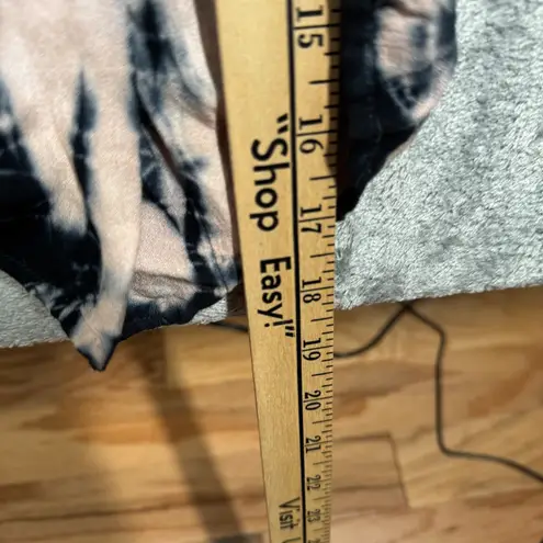 Young Fabulous and Broke Young Fabulous Broke‎ Wrap Dress Asymmetric Hem Tie Dye Casual Pink Black Small