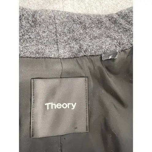 Theory  Naomo Virgin Wool-Blend​ Jacket in Charcoal Light Heather