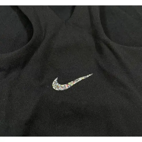 Nike NEW  BLACK YOGA SPORTS BRA SZ MEDIUM M