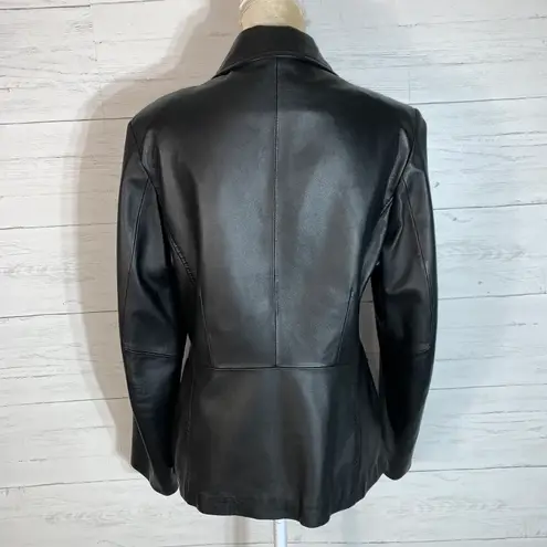 Reilly Olmes Black Leather Women’s Jacket Size Medium R & O (READ)