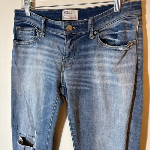 BKE  Denim‎ Stella Bootcut Distressed Jeans Women's 28XL Ripped Light Wash