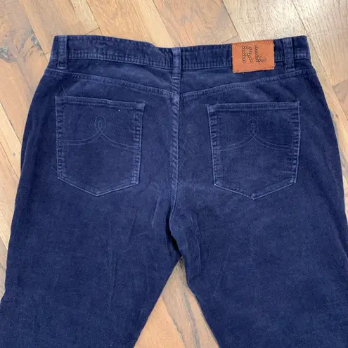 Ralph Lauren Sport Blue Casual Corduroy Pants Size 12