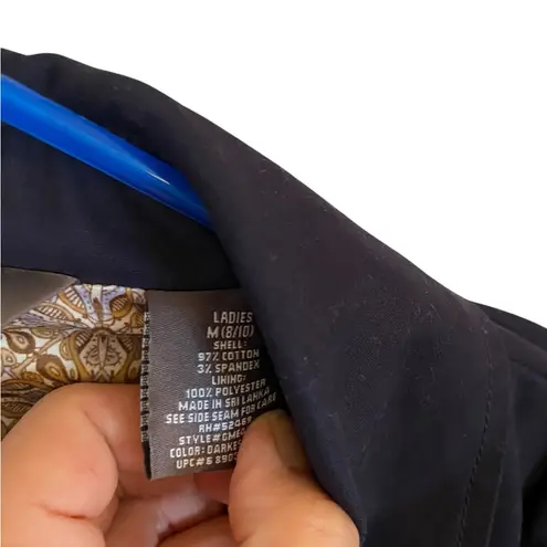 George Me Mark Eisen Silver chain toggle jacket Coat Coastal Nautical Fisherman Blue Size M