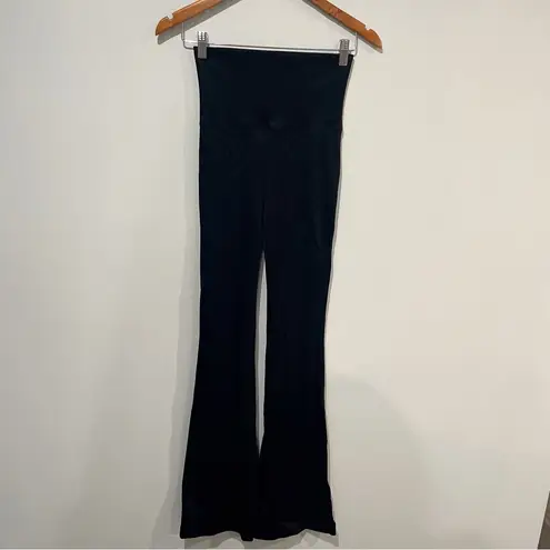 Helmut Lang • ribbed black flare leggings sz XS