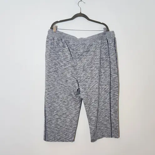 Lane Bryant  Active Heather Blue Drawstring Capri Athletic Pants NWT Size 18/20