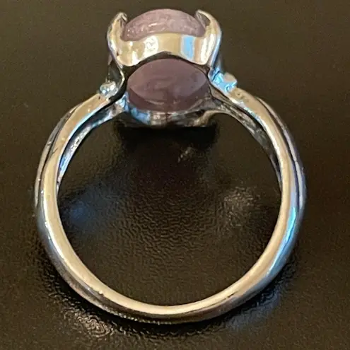 Amethyst Purple S925 silver women ring size 8.5